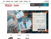 Tablet Screenshot of bestilling.fotografholst.no